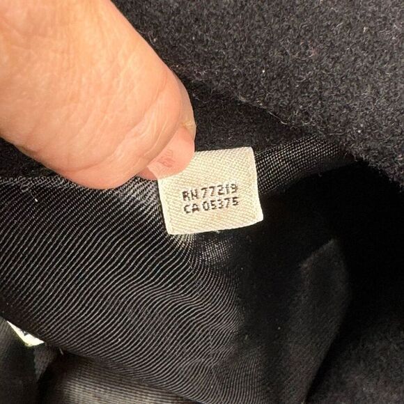 Pronto Uomo black wool and cashmere blend button up coat size L - Picture 14 of 15